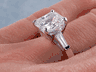 2.28 CTW RADIANT CUT DIAMOND ENGAGEMENT RING