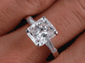 2.28 CTW RADIANT CUT DIAMOND ENGAGEMENT RING