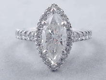 2.30 CTW MARQUISE SHAPE DIAMOND ENGAGEMENT RING 