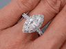 2.30 CTW MARQUISE SHAPE DIAMOND ENGAGEMENT RING 