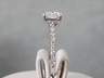 2.34 CTW CUSHION CUT LAB GROWN DIAMOND ENGAGEMENT RING D SI2