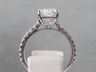 2.34 CTW CUSHION CUT LAB GROWN DIAMOND ENGAGEMENT RING D SI2