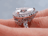 2.34 CTW PEAR SHAPE DIAMOND ENGAGEMENT RING F SI3