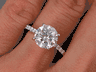 2.34 CTW ROUND CUT LAB GROWN DIAMOND ENGAGEMENT RING D SI2