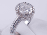 2.37 CTW ROUND CUT DIAMOND ENGAGEMENT RING 
