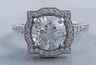 2.40 CTW ROUND CUT DIAMOND ENGAGEMENT RING F SI2