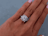 2.40 CTW ROUND CUT DIAMOND ENGAGEMENT RING F SI2