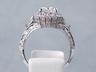 2.41 CTW CUSHION CUT DIAMOND ENGAGEMENT RING F SI2