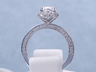 2.41 CTW CUSHION CUT DIAMOND ENGAGEMENT RING G SI2