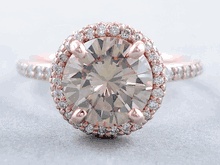 2.41 CTW ROUND CUT DIAMOND ENGAGEMENT RING