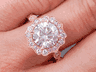 2.43 CTW ROUND BRILLIANT CUT DIAMOND ENGAGEMENT RING J VS2