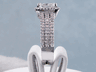 2.44 CTW CUSHION CUT DIAMOND ENGAGEMENT RING 