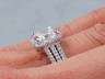 2.44 CTW CUSHION CUT DIAMOND ENGAGEMENT RING 