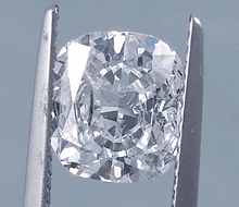2.45 CARATS CUSHION CUT LAB GROWN DIAMOND D SI2