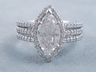 2.47 CTW MARQUISE CUT DIAMOND ENGAGEMENT RING H/SI2 