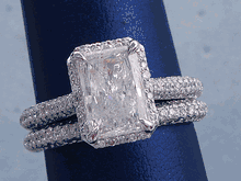 2.50 CTW RADIANT CUT DIAMOND WEDDING RING SET (Includes a Matching Wedding Ring)