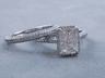 2.50 CTW RADIANT CUT DIAMOND WEDDING RING SET (Includes a Matching Wedding Ring)