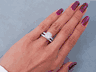 2.51 CTW CUSHION CUT DIAMOND WEDDING RING SET D VS2 (Includes a Matching Wedding Ring) 