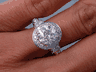 2.52 CTW ROUND BRILLIANT CUT DIAMOND ENGAGEMENT RING H SI2
