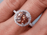 2.53 CTW ROUND CUT DIAMOND ENGAGEMENT RING NATURAL CHOCOLATE SI2