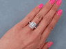2.54 CTW EMERALD CUT DIAMOND ENGAGEMENT RING H VS1