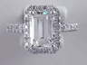 2.54 CTW EMERALD CUT DIAMOND ENGAGEMENT RING H VS1