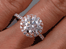 2.56 CTW ROUND BRILLIANT CUT LAB GROWN DIAMOND ENGAGEMENT RING H SI1