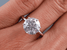 2.61 CT ROUND CUT DIAMOND SOLITAIRE ENGAGEMENT RING G S13