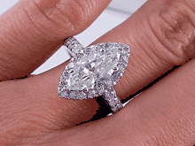 2.61 CTW MARQUISE CUT DIAMOND ENGAGEMENT RING