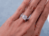 2.61 CTW RADIANT CUT DIAMOND ENGAGEMENT RING