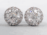 2.63 CTW ROUND CUT LAB GROWN DIAMOND EARRINGS H SI1 LOW PRICE OVER 1 CT EACH