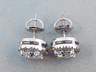 2.63 CTW ROUND CUT LAB GROWN DIAMOND EARRINGS H SI1 LOW PRICE OVER 1 CT EACH