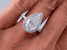 2.64 CTW PEAR SHAPE DIAMOND ENGAGEMENT RING H SI1