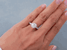 2.66 CTW ROUND BRILLIANT CUT DIAMOND ENGAGEMENT RING H SI3