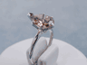 2.70 CT PEAR SHAPE DIAMOND SOLITAIRE ENGAGEMENT RING CHOCOLATE SI2