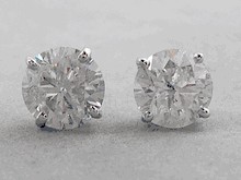 2.70 CTW DIAMOND STUD EARRINGS G SI2 LOW PRICE!!