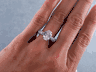 2.72 CTW OVAL CUT DIAMOND ENGAGEMENT RING