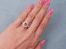 2.73 CTW CUSHION CUT DIAMOND ENGAGEMENT RING NATURAL CHOCOLATE SI2