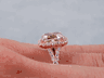 2.73 CTW CUSHION CUT DIAMOND ENGAGEMENT RING NATURAL CHOCOLATE SI2