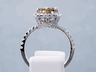 2.74 CTW PEAR SHAPE DIAMOND ENGAGEMENT RING NATURAL COGNAC SI2
