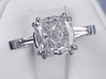 2.77 CTW CUSHION CUT DIAMOND ENGAGEMENT RING G SI2