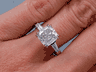2.77 CTW CUSHION CUT DIAMOND ENGAGEMENT RING G SI2