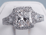 2.79 CTW CUSHION CUT DIAMOND ENGAGEMENT RING I VS2