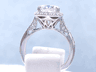 2.80 CTW CUSHION CUT DIAMOND ENGAGEMENT RING G SI2