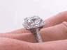 2.80 CTW CUSHION CUT DIAMOND ENGAGEMENT RING G SI2