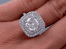 2.82 CTW CUSHION CUT DIAMOND ENGAGEMENT RING G SI2