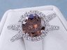 2.85 CTW ROUND CUT DIAMOND ENGAGEMENT RING NATURAL CINNAMON CHOCOLATE SI1