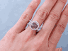 2.85 CTW ROUND CUT DIAMOND ENGAGEMENT RING NATURAL CINNAMON CHOCOLATE SI1