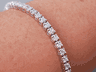 2 CTW LAB GROWN DIAMOND TENNIS BRACELET 14K WHITE GOLD 