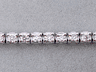2 CTW LAB GROWN DIAMOND TENNIS BRACELET 14K WHITE GOLD 